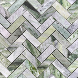 Pietrine Onice Verde Oliva Pol Fish (23x73) 7mm