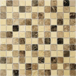 Мозаика Caramelle Mosaic Pietrine Pietra Mix 1 Pol 23X23 4mm 29,8x29,8 матовая