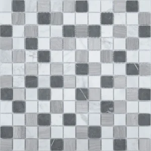 Мозаика Caramelle Mosaic Pietrine Pietra Mix 4 Mat 23X23 4mm 29,8x29,8 матовая