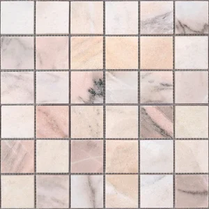 Мозаика Caramelle Mosaic Pietrine Rosa Salmone Pol (48x48) 7mm 30,5x30,5 полированная