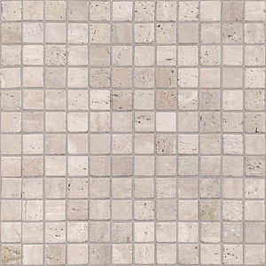 Мозаика Caramelle Mosaic Pietrine Travertino Beige Mat 23X23 7mm 29,8x29,8 матовая