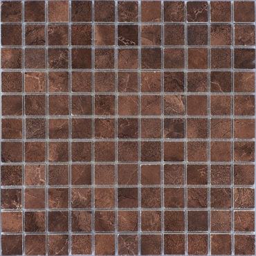 Мозаика Caramelle Mosaic Venezia Brown Pol 30x30 глянцевая
