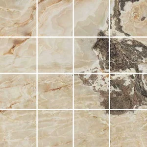 Мозаика Casa Dolce Casa Onyx&More Gold. Blend Glossy 6mm Mos(7,5X7,5) 767779 30x30 полированная