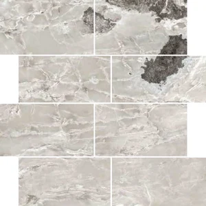 Декоративный элемент Casa Dolce Casa Onyx&More Silver Blend Satin 6mm Mur(7,5X15) 767710 30x30 сатинированный