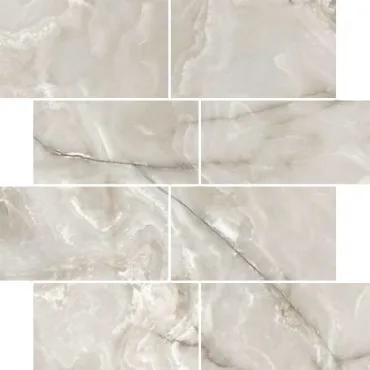 Декоративный элемент Casa Dolce Casa Onyx&More Silver Onyx Glossy 6mm Mur.(7,5X15) 767705 30x30 полированный