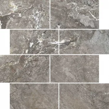 Декоративный элемент Casa Dolce Casa Onyx&More Silver Porph Structured 6mm Mur(7,5X15) 767713 30x30 структурированный