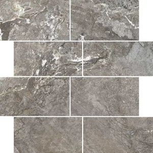 Декоративный элемент Casa Dolce Casa Onyx&More Silver Porph Structured 6mm Mur(7,5X15) 767713 30x30 структурированный