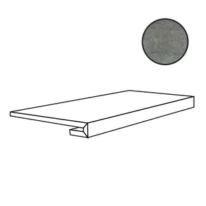 Ступень Casa Dolce Casa Pietre/3 Limestone Coal Gradino 748423 33x40 матовая