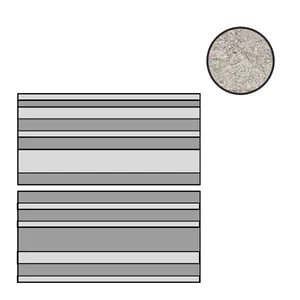 Декоративный элемент Casa Dolce Casa Plimatech Gray 02 Muretto 3D A+B 776731 30x60 матовый