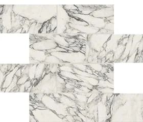 Декоративный элемент Casa Dolce Casa Stones Arabescato White Glossy 6mm Muretto (7,5X15) 756824 30x30 полированный