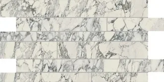 Stones Arabescato White Glossy Listello Sfalsato 756701