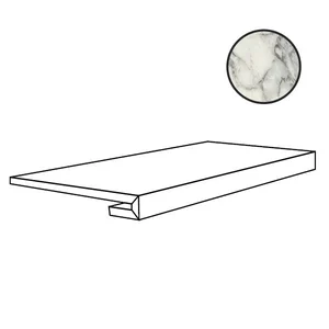Ступень Casa Dolce Casa Stones Arabescato White Matte Gradino 756738 33x120 матовая