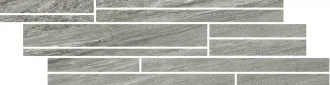 Stones Burl Gray Glossy Listello Sfalsato 3D 756715