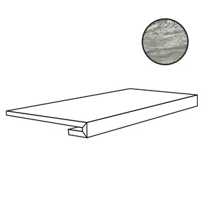 Ступень Casa Dolce Casa Stones Burl Gray Matte Gradino 742319 33x120 матовая
