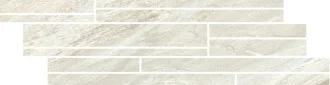 Stones Burl White Glossy Listello Sfalsato 3D 756714