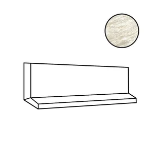 Спецэлемент Casa Dolce Casa Stones Burl White Matte Cove Base 742334 15x40 матовый