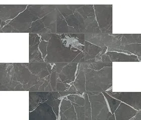 Декоративный элемент Casa Dolce Casa Stones Calacatta Black Glossy 6mm Muretto (7,5X15) 756821 30x30 полированный