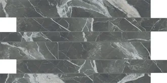 Stones Calacatta Black Glossy Listello Sfalsato 756698