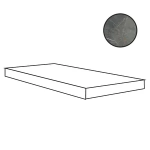 Ступень Casa Dolce Casa Stones Calacatta Black Smooth An.Gr.Dx 756753 33x120 матовая