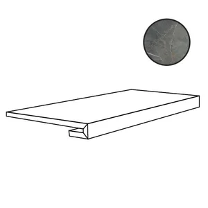 Ступень Casa Dolce Casa Stones Calacatta Black Smooth Gradino 756736 33x120 матовая