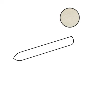 Бордюр Casa Dolce Casa Stones Marfil Glossy Ang.Ang Quarter Round 756793 1,2x31,2 полированный