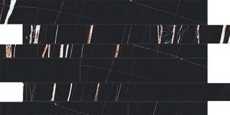 Stones Sahara Noir Gloss Listello Sfalsato 752803