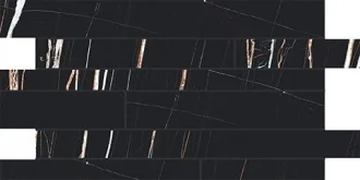 Stones Sahara Noir Gloss Listello Sfalsato 752803