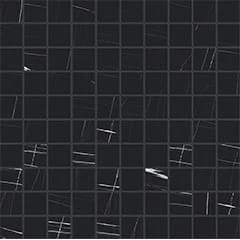 Мозаика Casa Dolce Casa Stones Sahara Noir Gloss Mosaico (3X3) 752802 30x30 матовая