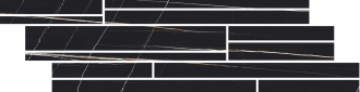 Stones Sahara Noir Glossy Listello Sfalsato 3D 756716