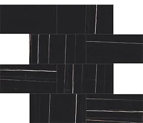 Декоративный элемент Casa Dolce Casa Stones Sahara Noir Matte 6mm Muretto (7,5X15) 756820 30x30 матовый