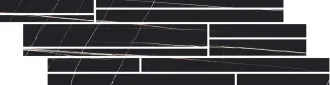 Stones Sahara Noir Matte Listello Sfalsato 3D 756707