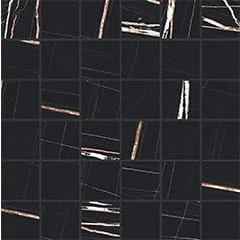 Мозаика Casa Dolce Casa Stones Sahara Noir Matte Mosaico (5X5) 756685 30x30 матовая