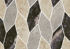 Мозаика Century Contact Mix Black Fashion Mosaico Su Rete Molato 130180 22x31 матовая