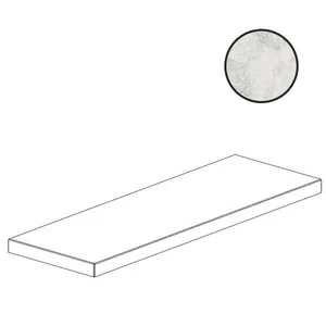 Ступень Century Contact Stone White Gradone Angolare Costa Retta Dx Nat 129291 33x120 натуральная
