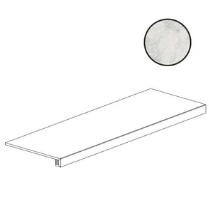 Ступень Century Contact Stone White Gradone Costa Retta Molato 129285 33x120 полированная