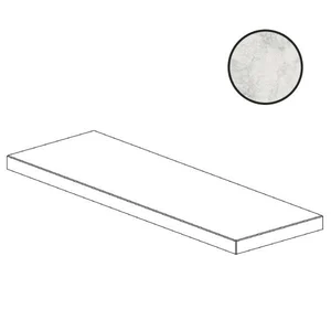 Ступень Century Contact Stonewhite Gradone Angolare Costa Retta Sx 129321 33x120 полированная