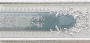 Бордюр Ceracasa Cenefa Absolut Ice/Jungle 2 12x25 полированный