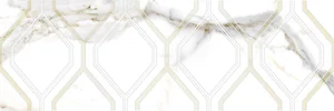 Декоративный элемент Ceradim Decor Beryl White 25x75 глянцевый