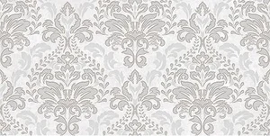 Декоративный элемент Ceramica Classic Afina Damask Декор серый 08-03-06-456 20x40 глянцевый