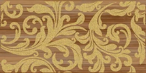 Декоративный элемент Ceramica Classic Ampir Декор Бежевый Темный 25x50 глянцевый