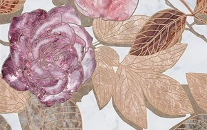Декоративный элемент Ceramica Classic Argos Flowers-2 Декор 25x40 глянцевый