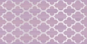 Декоративный элемент Ceramica Classic Buhara Декор Лиловый 25x50 глянцевый