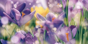 Ceramica Classic Crocus Панно P4d286 40x80 глянцевое