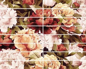 Бордюр Ceramica Classic Galatia Peony Бордюр 4x25 глянцевый