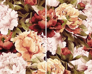 Ceramica Classic Galatia Peony Панно 40x50 глянцевое