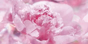 Ceramica Classic Peony Панно P4d281 40x80 глянцевое