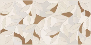 Декоративный элемент Ceramica Classic Serenity Folium Кремовый 08-03-37-1350 20x40 глянцевый