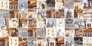 Ceramica Classic Venezia Венеция бежевый Мозаика стандарт 10-31-11-273 25x50 глянцевая