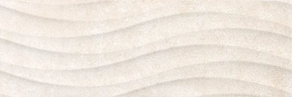 Плитка Ceramika Color Luxor Cream Wave 25x75 глянцевая