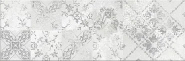 Декоративный элемент Ceramika Color Luxor Grey Patchwork B 25x75 глянцевый